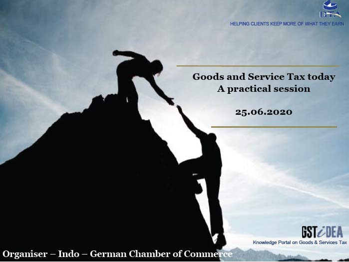 

Nation-wide webinar on Govt. new policies, relaxation, deadlines etc. of GST/FTP/Customs
